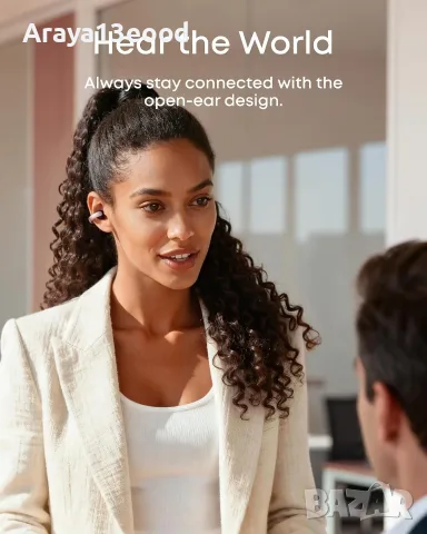 Безжични слушалки Soundcore AeroClip by Anker с отворен дизайн, Bluetooth 5.4 и IP55, снимка 4 - Безжични слушалки - 56159781