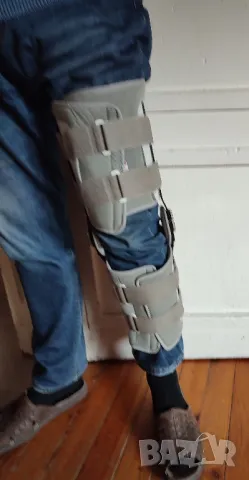 вносна имобилизираща шина с градуси за коляно марка triple, снимка 3 - Шини - 48627152