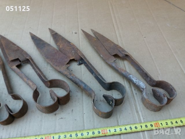 комплект от 5 броя овчарски ножици за стригане на овце, снимка 5 - Антикварни и старинни предмети - 36004800
