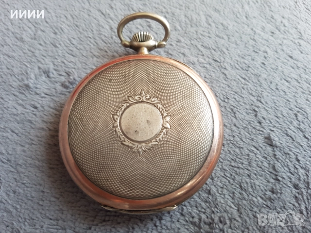 Джобен часовник сребърен швейцарски , снимка 2 - Антикварни и старинни предмети - 52547588