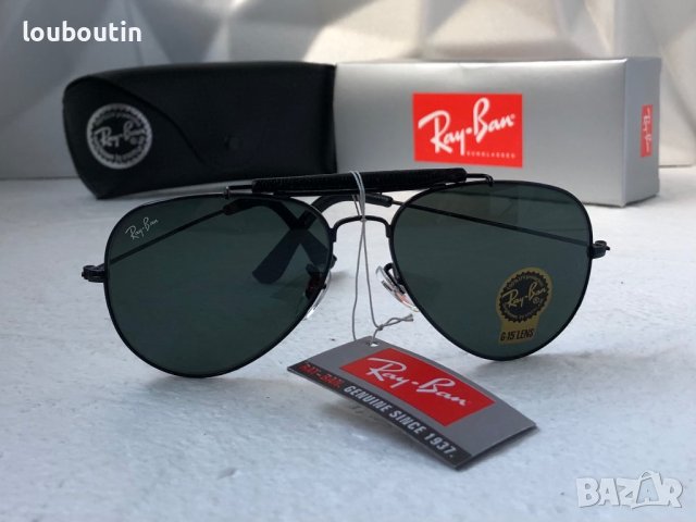 Ray-Ban RB3422 RB3025 limited edition слънчеви очила Рей-Бан авиатор с кожа, снимка 1 - Слънчеви и диоптрични очила - 41730666