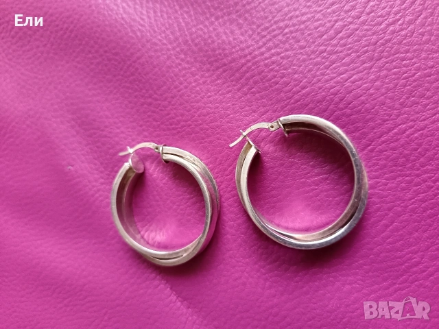 Сребърни обеци 925, снимка 5 - Обеци - 53228168