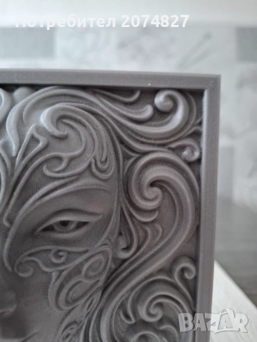 Serpentine Swirl Portrait – 3D релефна скулптура, снимка 6 - Декорация за дома - 53510580