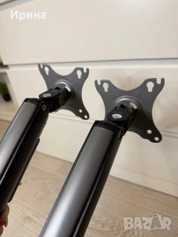 ПРОМОЦИЯ! Кронштейн (двойна стойка) за 2 монитора Gembird MA-DA2-05, снимка 10 - Други - 53803315