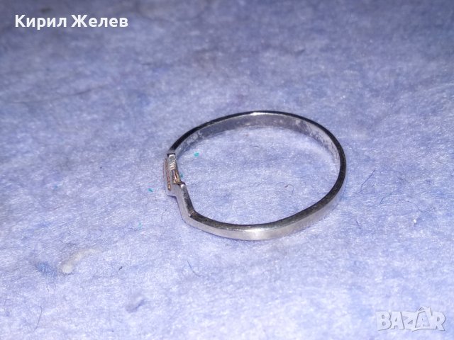 НЕЖЕН СРЕБЪРЕН ВИНТИДЖ АРТ ДАМСКИ ПРЪСТЕН СРЕБРО 925 МАЙСТОРСКА ФИНА ИЗРАБОТКА 38287, снимка 7 - Пръстени - 40938325