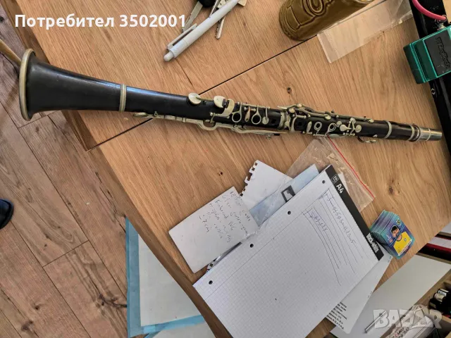 B-Кларинет около 1920 Otto Moennig Leipzig с куфар, мундщук Meyer New York, снимка 6 - Духови инструменти - 49282639