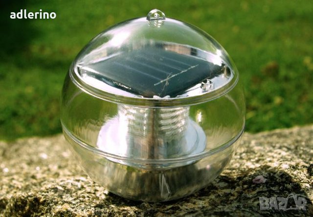 Соларен светещ овал за басейн, фонтан, бял, декорация за басейн, снимка 6 - Лед осветление - 34533609