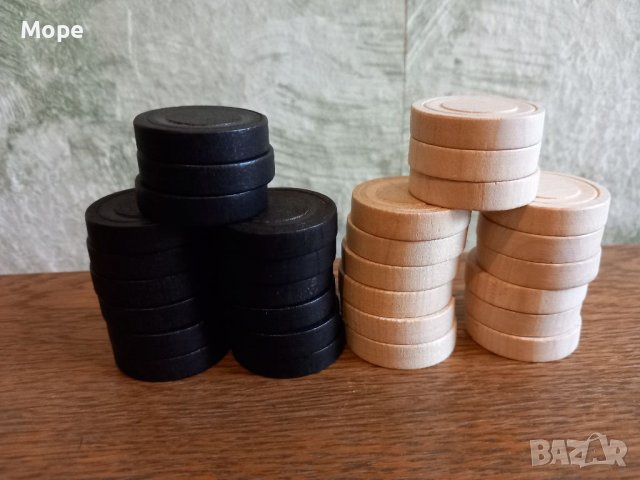 Дървени Пулове за табла, снимка 4 - Шах и табла - 39251640