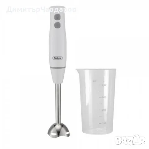 Пасатор - 400W, метален накрайник, с чаша 0.7л, 2 степени, черен, бял, снимка 7 - Чопъри и пасатори - 48513043