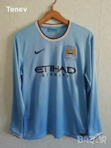 Manchester City Nike оригинална тениска фланелка с дълги ръкави Манчестър Сити размер L