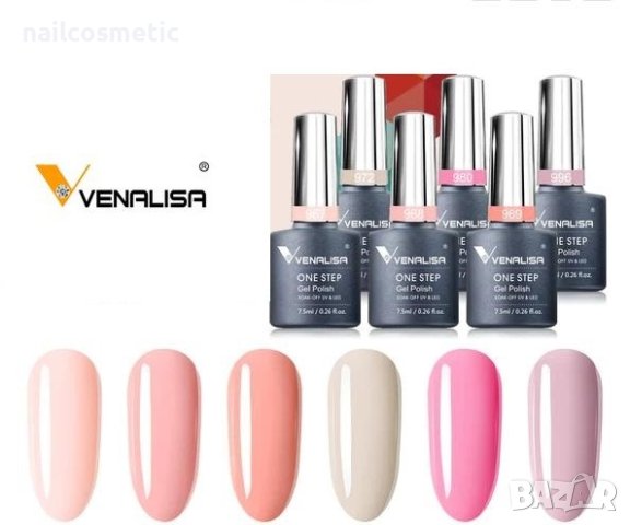 UV&LED ГЕЛ ЛАК 3 В 1 - 6 ЦВЯТА КОМПЛЕКТ VENALISA -В10