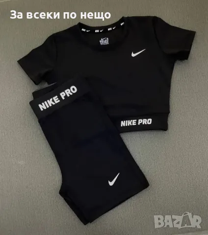 Nike Дамски Спортен Комплект Тениска И Клин🔝Дамски Спортен Екип Найк - Различни Цветове Код LFS335, снимка 2 - Спортни екипи - 49612738