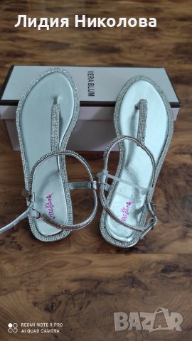 Сандали нови с  камъни и перли, снимка 2 - Сандали - 41547593