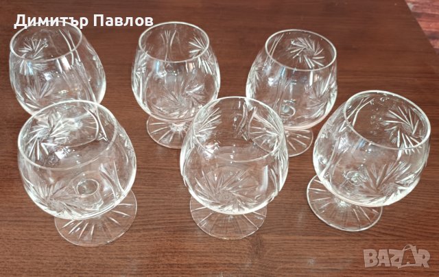 Кристални чаши от 80-те, снимка 2 - Сервизи - 40227520