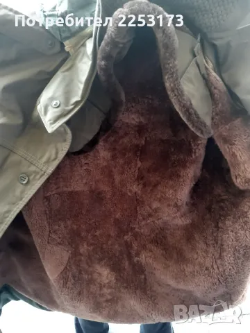Нова военна шуба с агнешка кожа и агнешка яка, снимка 3 - Екипировка - 47850592