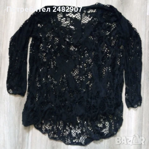 Дамска блуза - мрежа , снимка 3 - Блузи с дълъг ръкав и пуловери - 51118782