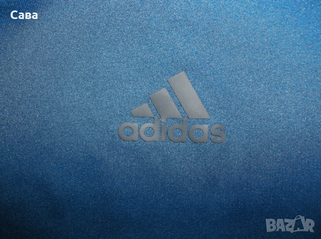 Тениски ADIDAS  мъжки,Л   /сини и бяла/, снимка 7 - Тениски - 46351659