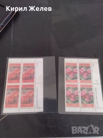 Пощенски марки чиста комплектна серия ЦВЕТЯ поща Танзания за КОЛЕКЦИЯ 46306