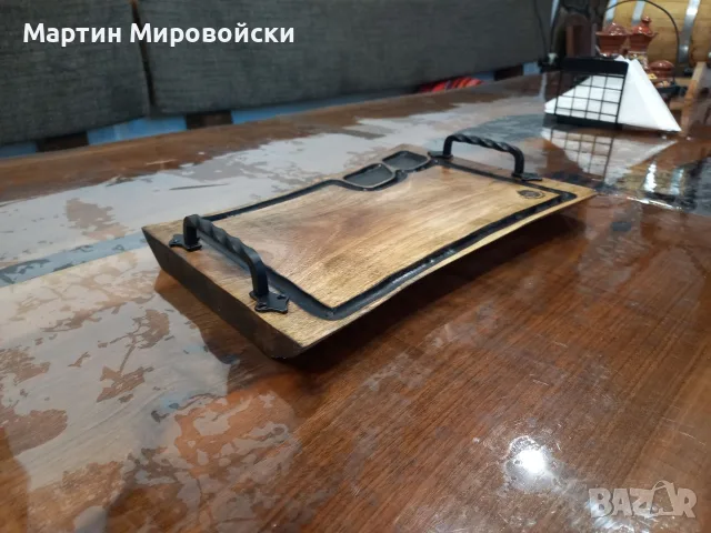 Ръчно изработен талар от Орех, снимка 3 - Аксесоари за кухня - 55712814