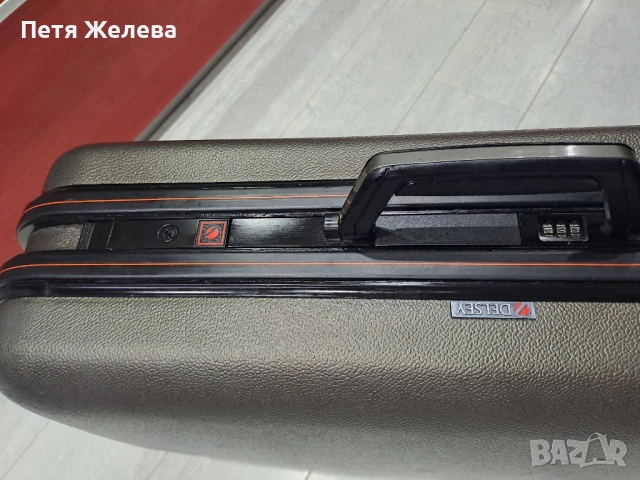 Френски твърд куфар DELSEY с  колела и шифър , снимка 5 - Куфари - 51261186