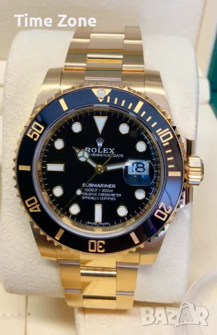 Rolex Submariner 41mm Yellow Gold Blue Dial Ceramic Automatic Различни Цветове, снимка 12 - Мъжки - 48183633