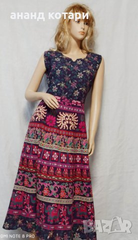Индийска памучна рокля ”Мандала”, снимка 10 - Рокли - 22910220