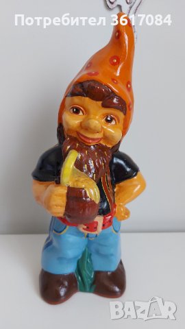 Декоративно ръчно направено керамично джудже за градината или балкона, снимка 4 - Други - 41645358