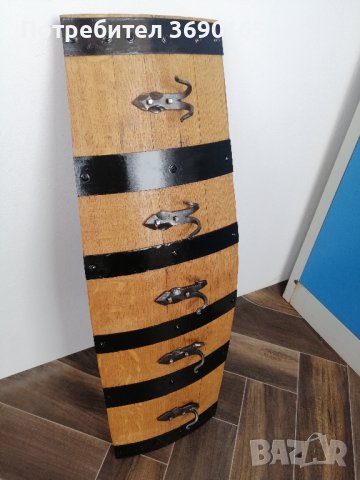 Закачалки изработени от автентични реставрирани бъчви с ръчно ковано желязо 