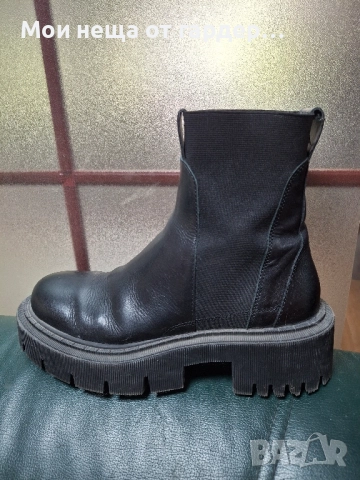Боти стилни Zara, естественна кожа. р39. от 160лв
