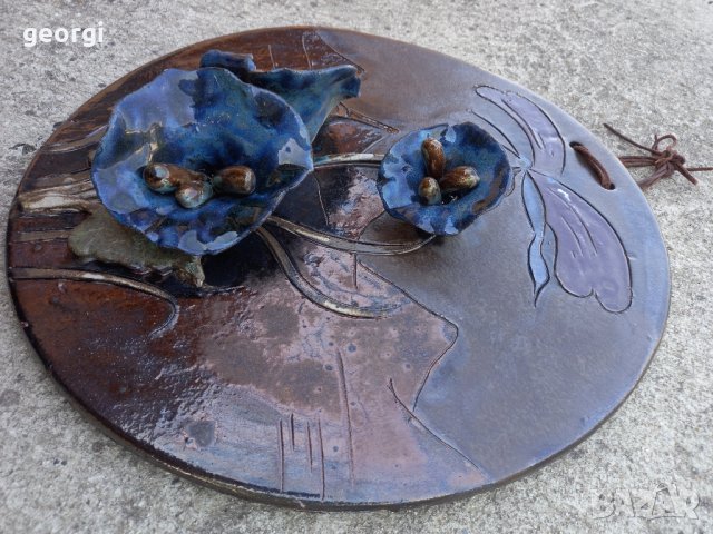 Релефно керамично пано за стена  10/3, снимка 3 - Пана - 41912994