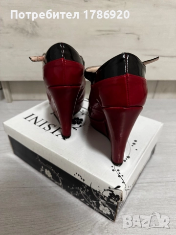 Червени обувки на платформа - елегантни и стилни, снимка 3 - Дамски обувки на ток - 27818071