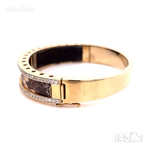 Златна дамска гривна 34,27гр. 14кр. проба:585 модел:3155-2, снимка 3 - Гривни - 48611151