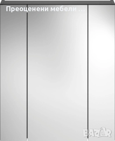 Горен шкаф с огледала Malmo внос от Германия, снимка 4 - Шкафове - 53153338