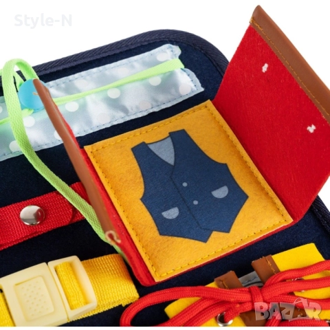 Монтесори дъска / Бизиборд, 14 елемента, Kruzzel, снимка 3 - Образователни игри - 51690195