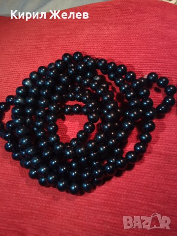 СТАРО ТЕЖКО ТИП ПЕРЛЕНО КРИСТАЛНО РЕТРО КОЛИЕ 7845, снимка 8 - Колиета, медальони, синджири - 31451119