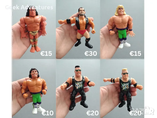 WWF/WWE Винтидж Кечисти Ретро 90те Екшън Фигурки Hulk Hogan Pro-Wrestling, снимка 3 - Колекции - 56258869