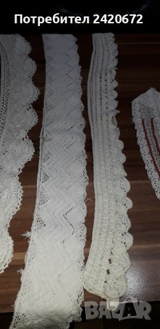 Ръчно плетени  дантели, снимка 3 - Декорация за дома - 41374442