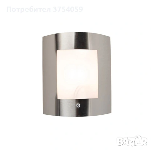 2бр/ Външна градинска лампа аплик от неръждаема стомана – IP44, снимка 5 - Външни лампи - 53209287