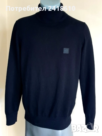 Hugo Boss Akiro _S Cotton Pima Soft Touch Turtleneck Mens Size M НОВО! ОРИГИНАЛ! Мъжко Памучно Поло!, снимка 12 - Пуловери - 52682749