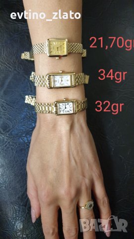 Златни дамски часовници  GENEVE - Au585-14K, снимка 12 - Дамски - 38142322