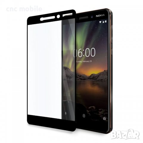 Nokia 6.1 Plus стъклен протектор за цял екран , снимка 1 - Фолия, протектори - 30259548