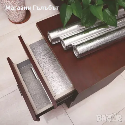 Самозалепващо алуминиево или цветно PVC фолио за плот - като на снимката - за 1бр - Широчина: 60 см, снимка 4 - Декорация за дома - 56154787