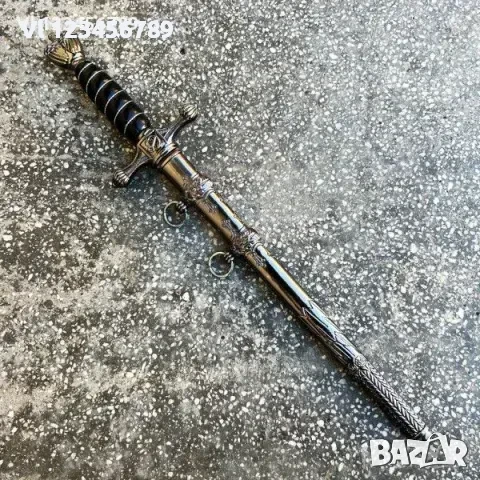 Офицерски кинжал-Трети райх,черен/БЯЛ 260х400, снимка 4 - Колекции - 50741258