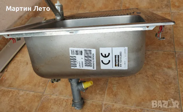 Мивка от инокс Franke. 79Х50 см, снимка 5 - Мивки - 47983818