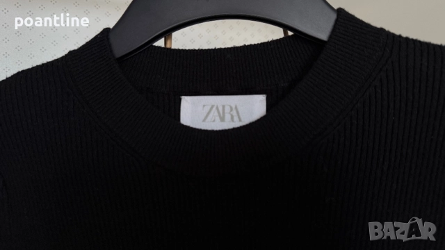 НОВ МОДЕЛ ZARA плетен черен пуловер , снимка 2 - Блузи с дълъг ръкав и пуловери - 52291676