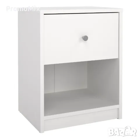 Нощно шкафче Tvilum Portland 7033149 дървен шкаф с чекмедже и рафт Мебел , снимка 5 - Шкафове - 48142601