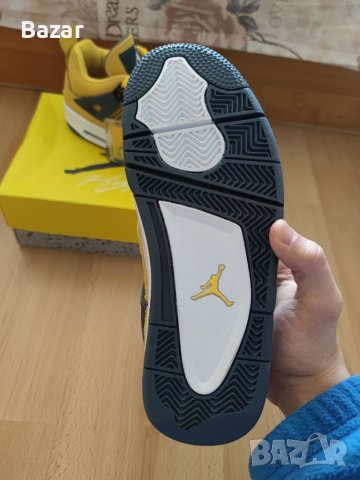 Nike Air Jordan Retro 4 Yellow Lightning Кецове Обувки Маратонки Нови Дамски Размер 39 Номер , снимка 8 - Кецове - 38604246