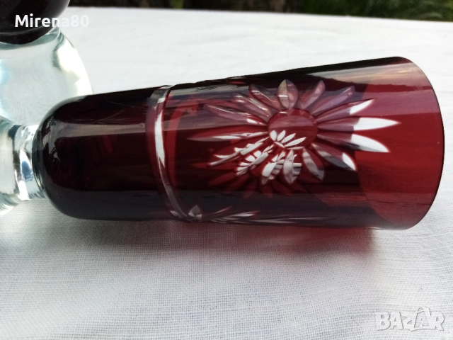 * Bohemia * - антикварен кристален сервиз !, снимка 10 - Антикварни и старинни предмети - 52653169