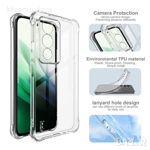 IMAK Удароустойчив TPU Калъф и Протектор за Xiaomi Redmi 15 5G/ 4G |Защита на камерата |Airbag защит, снимка 5 - Калъфи, кейсове - 51995502