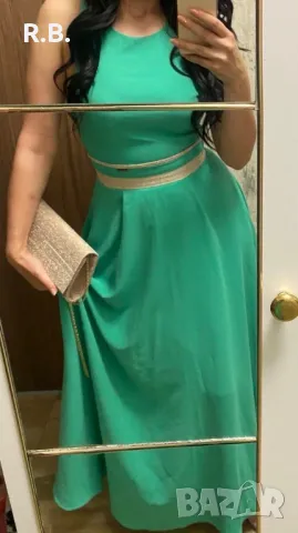 Тюркоазена рокля Alessa, M размер, снимка 9 - Рокли - 37921455